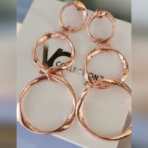 Rose Gold Dangle Earrings